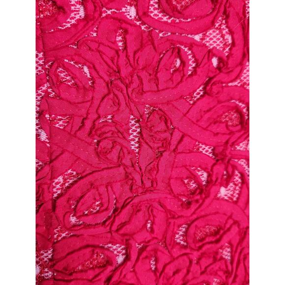 BCBGMaxazria Y2K Marina Red Mini Strapless Ruffle Hem Dress Women's Size 6 - Picture 6 of 13